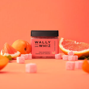 Wally and Whiz Vingummin pink grapefrukt aprikos