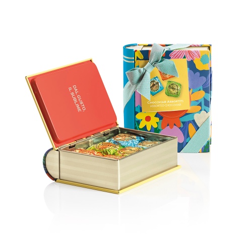 Venchi Chokladask - Spring plåtbok med Chocaviar, 117g.