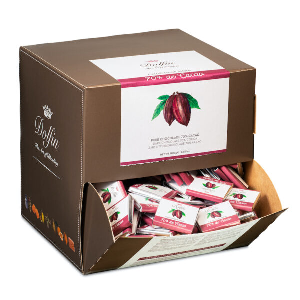 Dolfin - Napolitans mörk choklad 70% kakaohalt, 1800g.