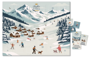 Dolfin Vinter - Chokladkalender, 200g.