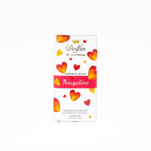 Dolfin Love Collection - Mjölkchoklad med nougatine, 30g.