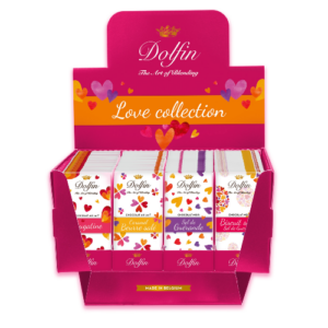 Dolfin Love Collection - Ställ med 4 olika chokladkakor