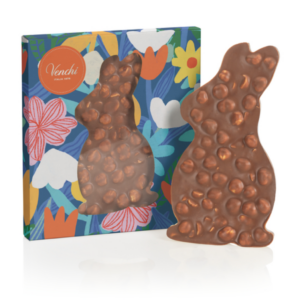 Venchi - Brutto&Buono chokladkanin, mjölkchoklad med hela hasselnötter, 160g.