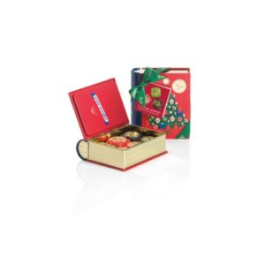 Venchi - Plåtbok med julmotiv innehållande chocaviar, 117g.