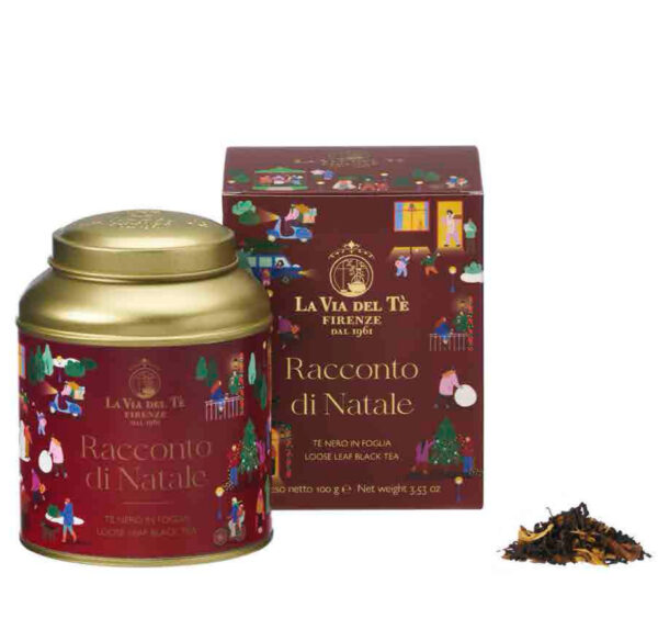 La Via del Te - Racconto di Natale, plåtburk med julte 100g.