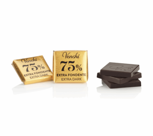 Venchi chokladbit - mörk choklad 75% kakaohalt, 1kg.
