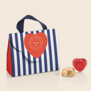 Venchi Love collection - Mini bag med chokladhjärtan, 40g.
