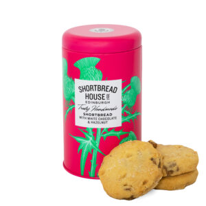 Shortbread House - shortbread med hasselnötter och vit choklad, 140g.