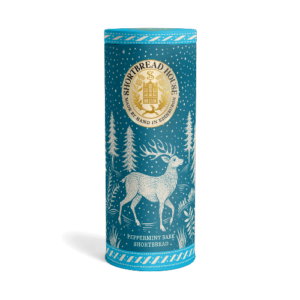Shortbread House - VINTER plåtburk shortbread med choklad och pepparmint, 200g.
