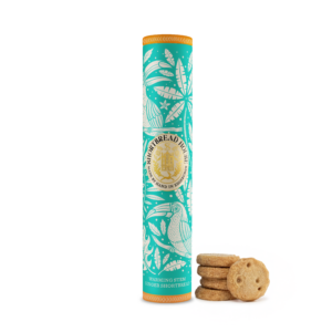 Shortbread House - Tall plåtburk shortbread kanderad ingefära, 250g.